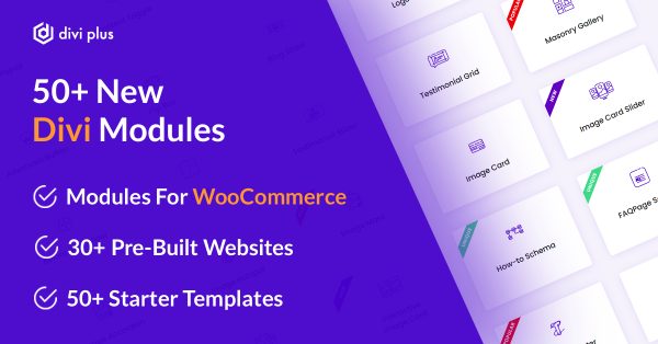 Divi Plus – The Ultimate Module Pack WordPress Plugin with original license key - Image 1