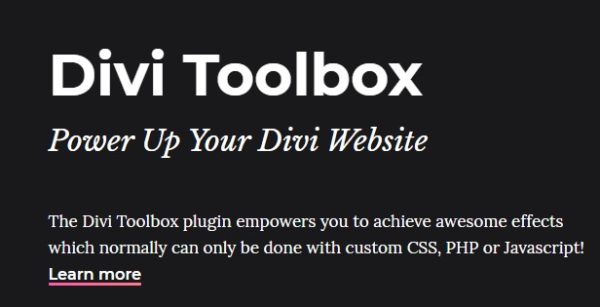 Divi Toolbox - Powerful Tool to Customize - Image 1