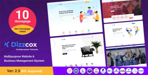 Dizzcox multipurpose website business management system cms codermarket.png