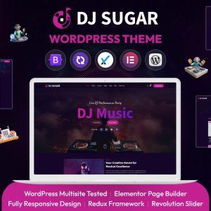 Dj Sugar Music Responsive WordPress Theme