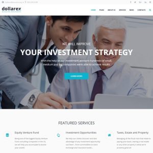 Dollarex - Investment Company & Finance WordPress Theme