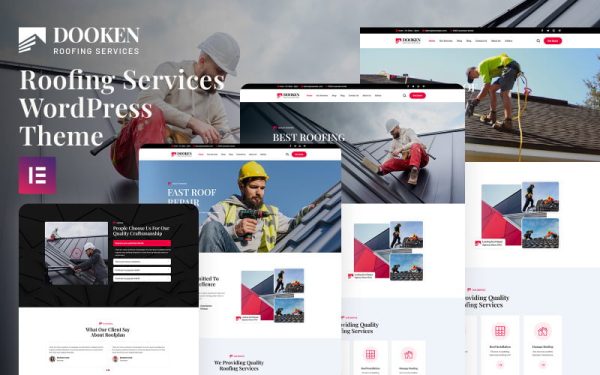 Dooken - Roofing Services WordPress Theme - Image 1