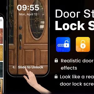 Door Style Lock Screen - Shutter Lock Screen Themes - Admob - Android App