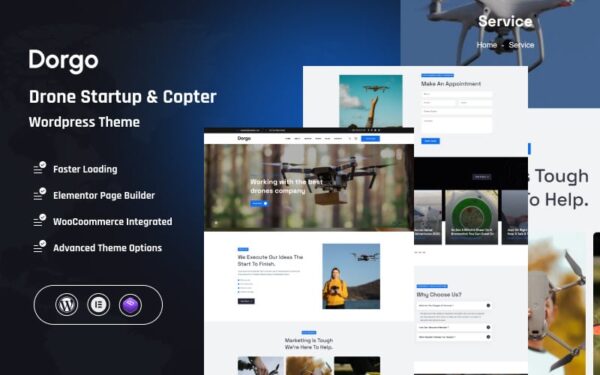 Dorgo - Drone Startup And Copter Wordpress Theme - Image 1