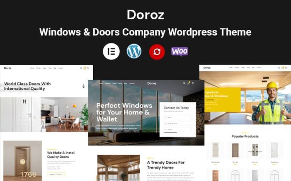 Doroz - Windows & Doors Company High Quality Wordpress Theme - Image 1