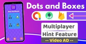 Dots and boxes multiplayer with reward video ad codermarket.jpeg