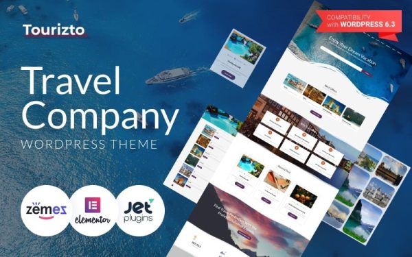 Dream Holidy - Tour and Travel Services Elementor Template - Image 1