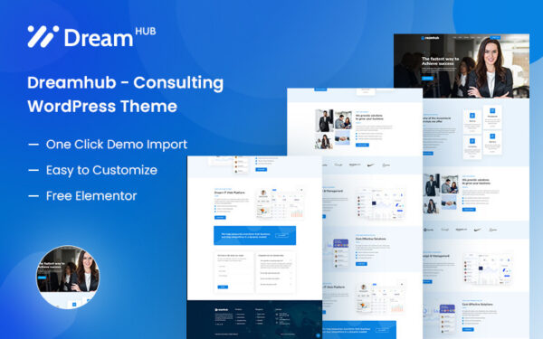 DreamHub Consulting WordPress Theme - Image 1
