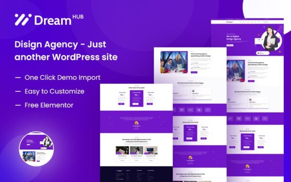 DreamHub - Design Agency WordPress Theme - Image 1
