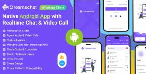 Dreamschat whatsapp clone native android app with firebase realtime chat.jpg