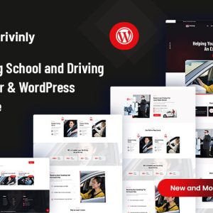 Drivinly – Driving Car School and Driving Trainer WordPress Theme