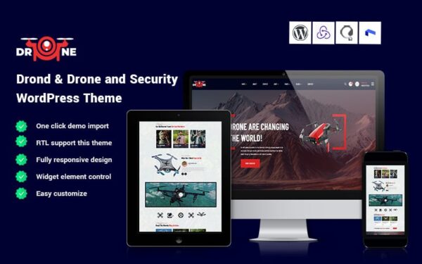 Drond - Drone and Security WordPress Theme - Image 1
