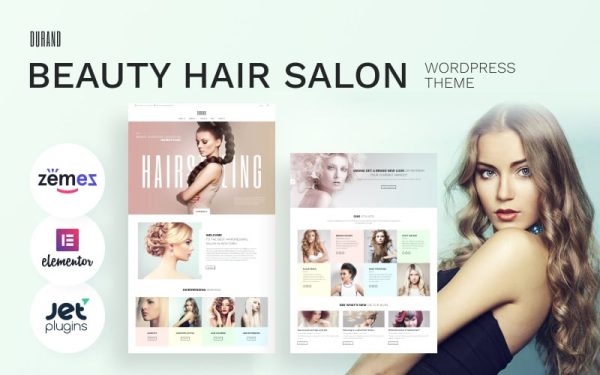 Durand - Beauty & Hair Salon WordPress Theme - Image 1
