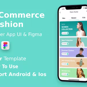 E-Commerce Fashion App ANDROID + IOS + FIGMA - UI Kit - Flutter - Online Shoping