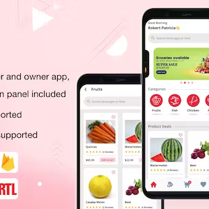 E-commerce grocery app with website, user, seller & driver app with admin panel
