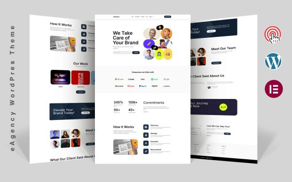 eAgency - Creative Agency Elementor WordPress Theme - Image 1