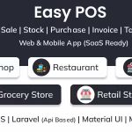 Easy POS- Point of Sale | Stock | Purchase | Invoice | Tax | Payroll | Web & Mobile App (SaaS Ready)