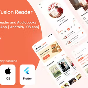 Ebooks reader and Audiobooks listen App template | Flutter (Android, iOS) app template