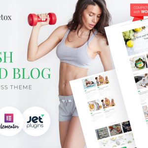 EcoDex - Fresh Food Blog Website For Healthy Lifestyle WordPress Theme