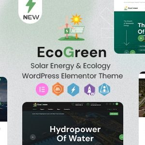 Ecogreen - Solar Energy & Ecology WordPress Elementor Theme