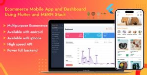 Ecommerce mobile app and dashboard using flutter react js and node js .jpg