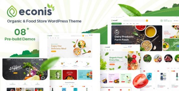 Econis – Organic & Food Store WordPress Theme - Image 1