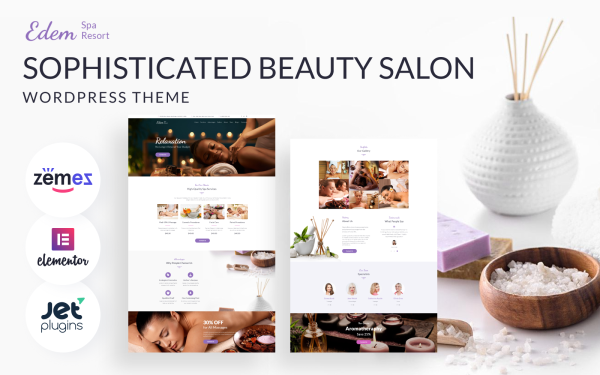 Edem - Sophisticated Beauty Salon WordPress Theme - Image 1