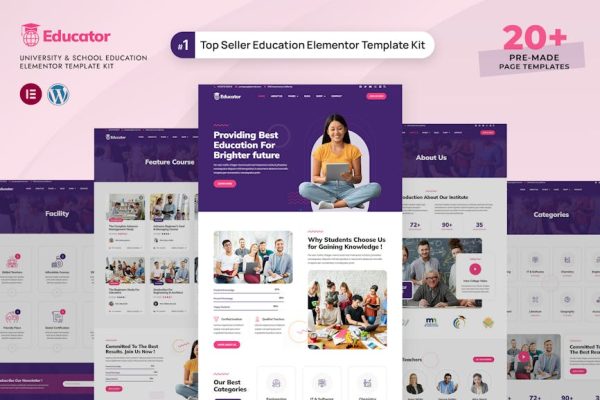 Educator - University & School Education Elementor Template Kit - Image 1