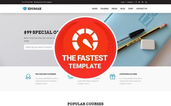 Edumax - Education Univeristy & Online Courses. WordPress Theme - Image 1