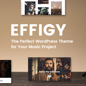 Effigy - A Clean and Professional Music WordPress Theme