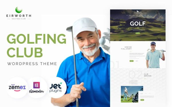 Eirworth - Golfing Club Responsive WordPress Theme - Image 1