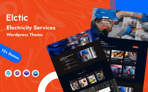 Elctic - Electricity Services WordPress Theme - Image 1