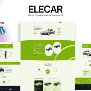 Elecar - Electric Vehicle Elementor Template Kit