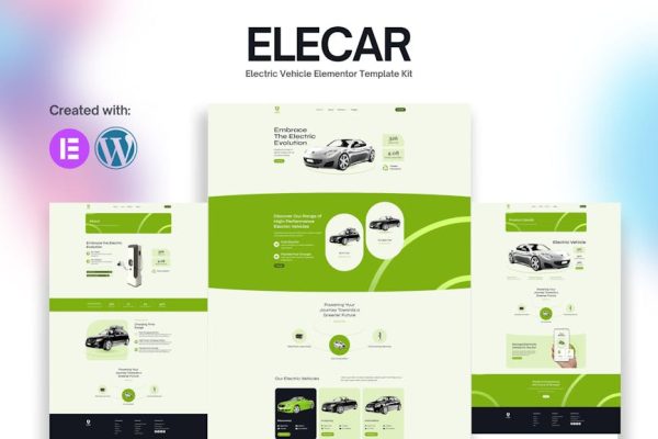 Elecar - Electric Vehicle Elementor Template Kit - Image 1