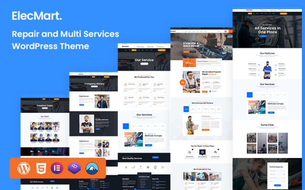 Elecmart- Repair Multi-Service WordPress Theme - Image 1
