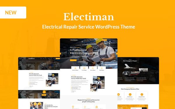 Electiman - Electrical Repair Service WordPress Theme - Image 1