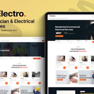 Electo - Electricity Services Elementor Template Kit