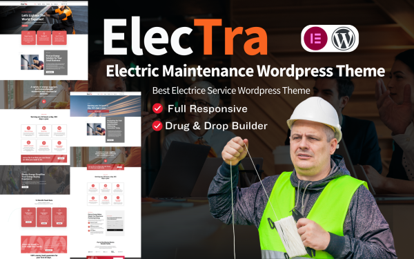Electra Electric Maintenance Service WordPress Theme - Image 1