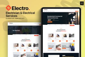 Electro electrician electrical services elementor template kit v10 .jpg