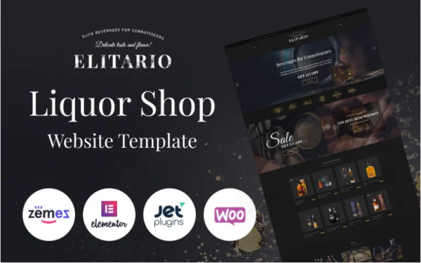 Elitario - Liquor Store WooCommerce Theme - Image 1