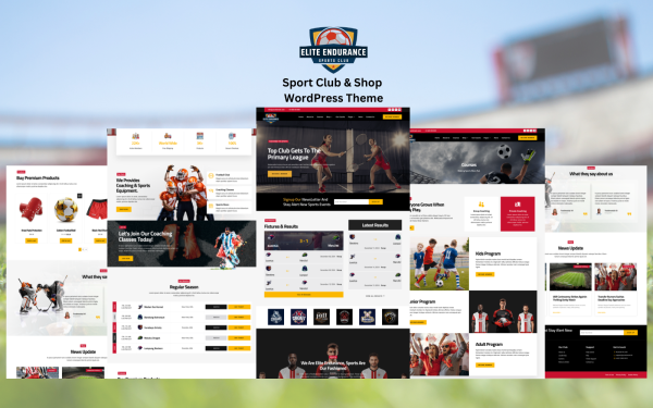 Elite Endurance - Sports Coaching and Sports Shop WordPress Theme - Image 1