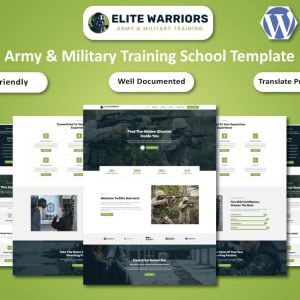 Elite Warriors - Army & Military Training School WordPress Elementor Template