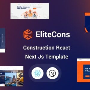 Elitecons - Construction Building React Next Js