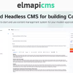 ElmapiCMS - Headless CMS for building Content API