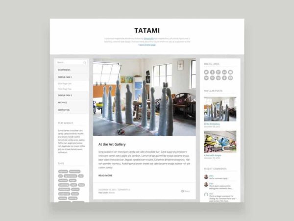 Elmastudio Tatami WordPress Theme - Image 1