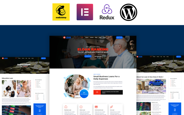 Eloan - Banking, Loan and Insurance Elementor WordPress Theme - Image 1