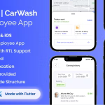 Employee App for CarQ Car Wash Marketplace SAAS Flutter App