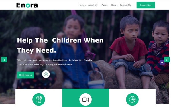 Enora - Charity and Nonprofit WordPress Theme - Image 1