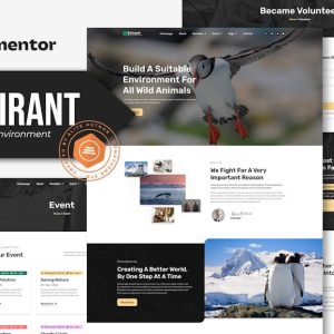 Envirant - Ecology and Environment Elementor Pro Template Kit