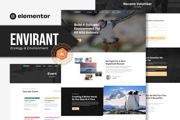 Envirant - Ecology and Environment Elementor Pro Template Kit - Image 1